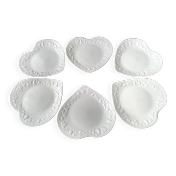 6 dessert plates Limoges Ph. Deshoulières Model California