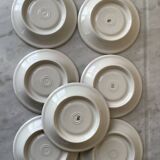 Set of 7 bistro saucers