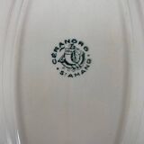 Ravier St Amand Ceranor, motif fleur vert foncé