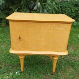 Wooden bedside table