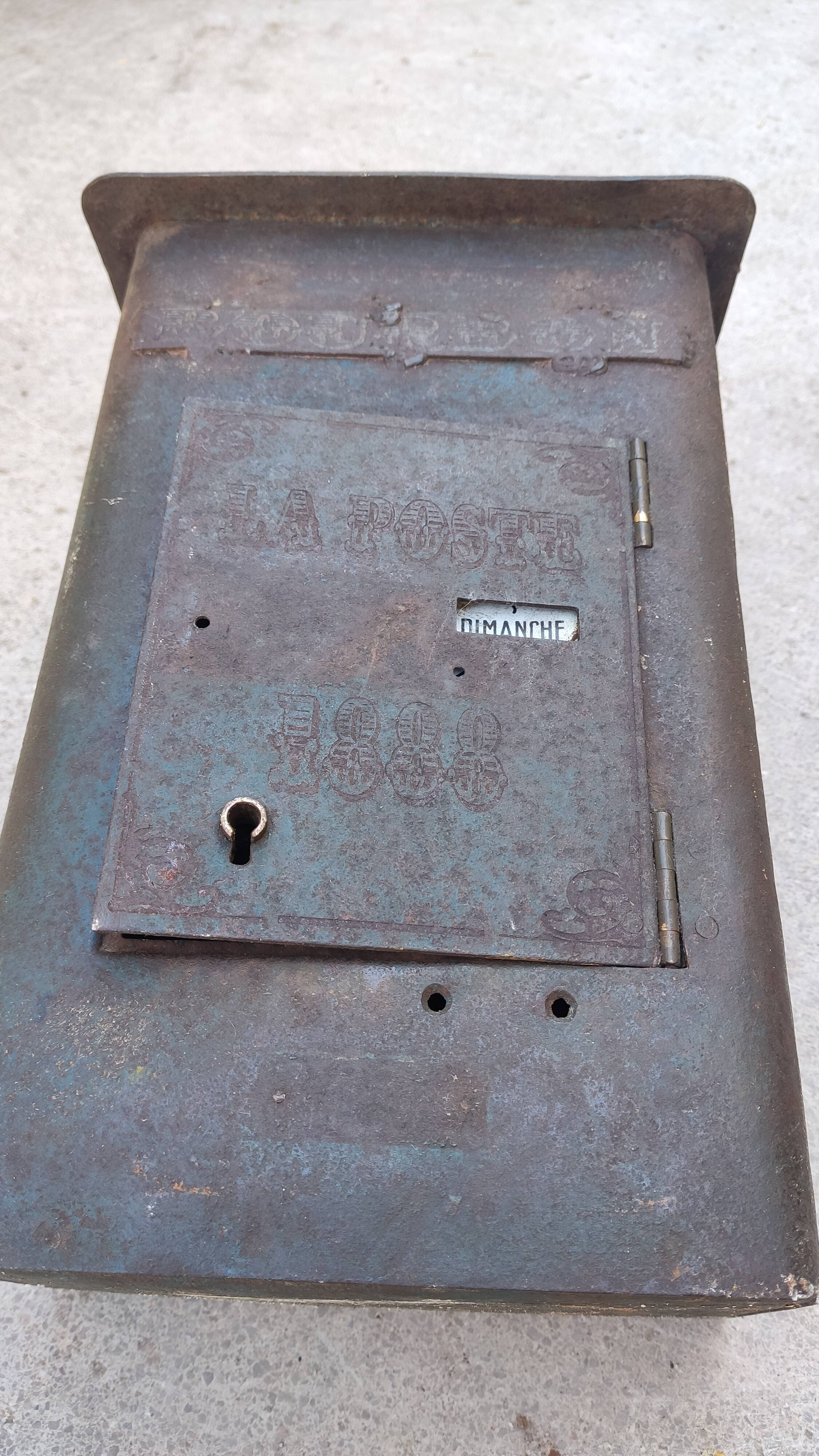 Mailbox, post office 1888, museum, reunion island