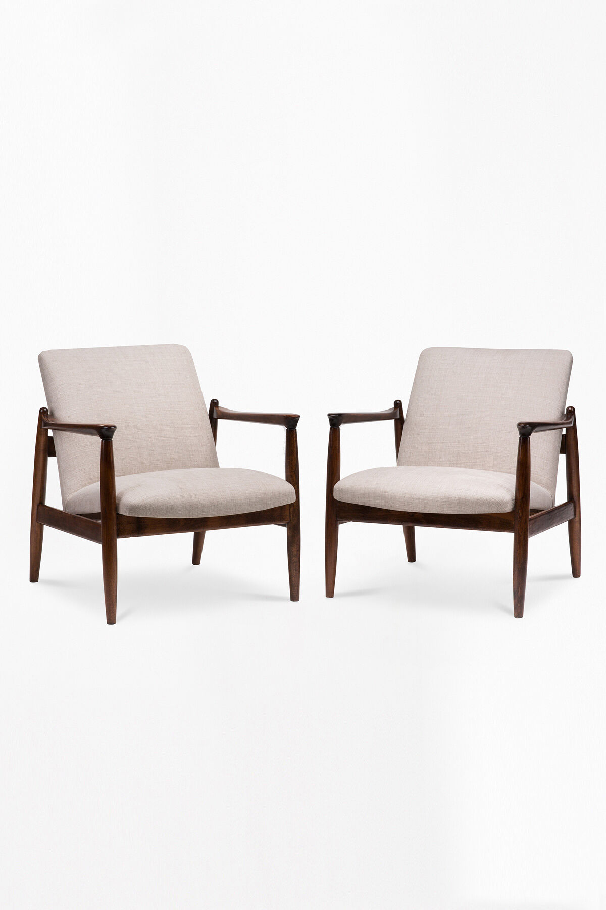 Pair of gfm 64 armchairs from the 1960s.