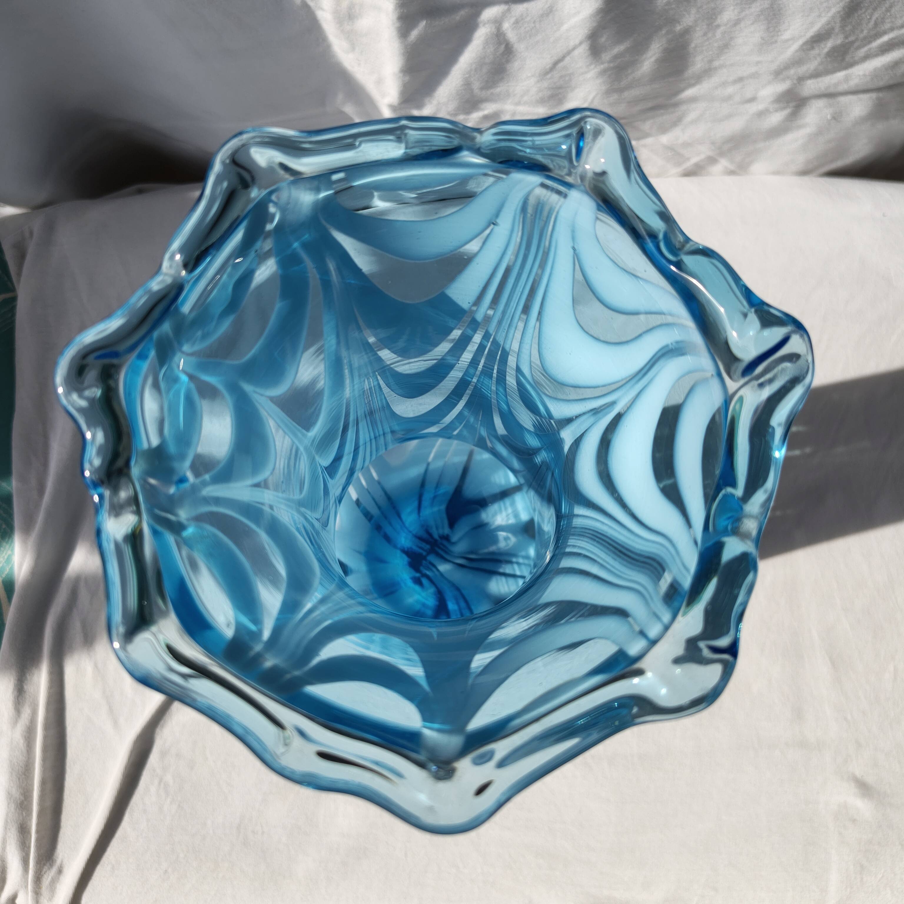 Handmade glass vase