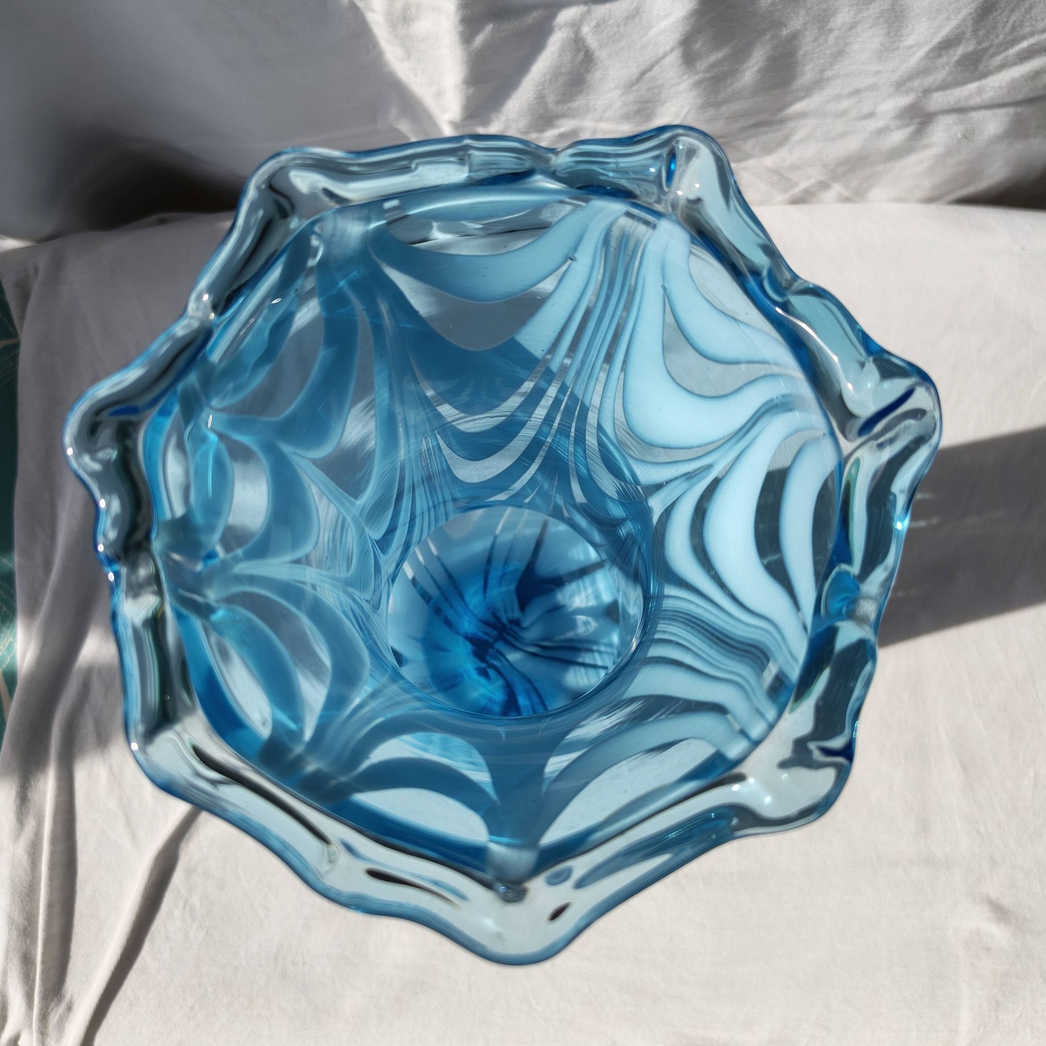Handmade glass vase