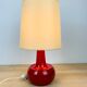 Vintage red ceramic lamp