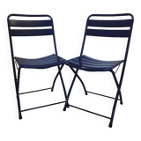 Pair of Italian folding chairs