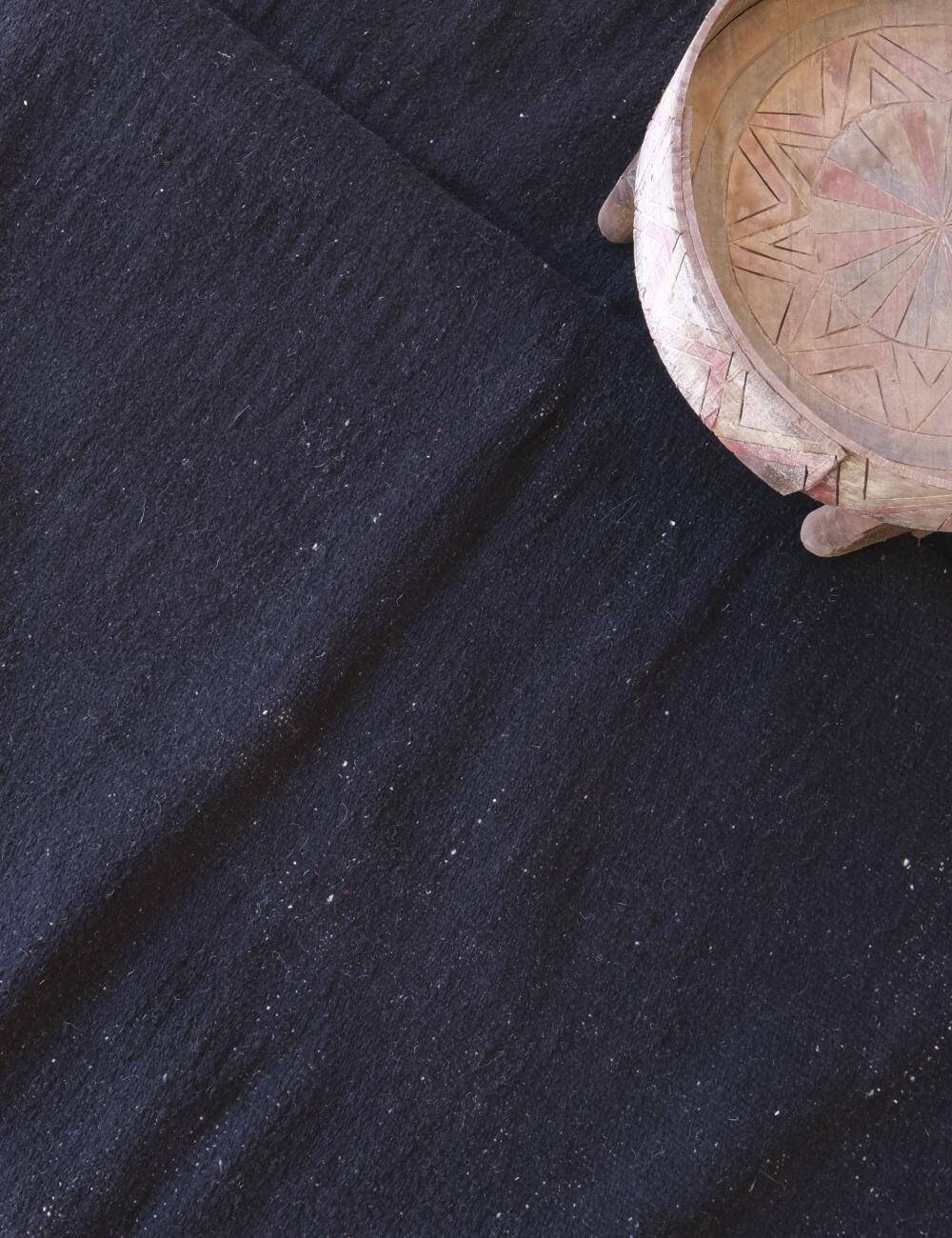 Black Kilim Rug - 305 x 215 cm