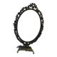 Brass table mirror