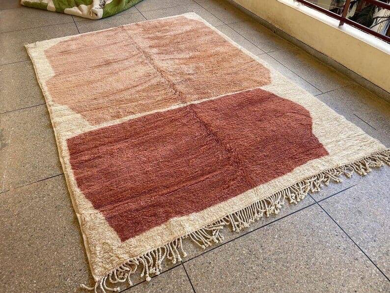 Handmade pure wool rug, traditional craftsmanship, size 150/350 cm.