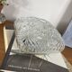Small square wall light ceiling fixture in vintage moulded glass from the 1970s 1980s.