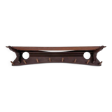 Vintage Wall Coat Rack of Solid Teak , 1960s | Two-tone Wood