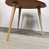 Wooden coffee table compass legs