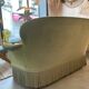 Green velvet toad sofa