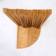 Pine folding screen in the shape of a fan, modern style, France, 1970s - Ø 113cm