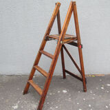 old stepladder scale vintage library