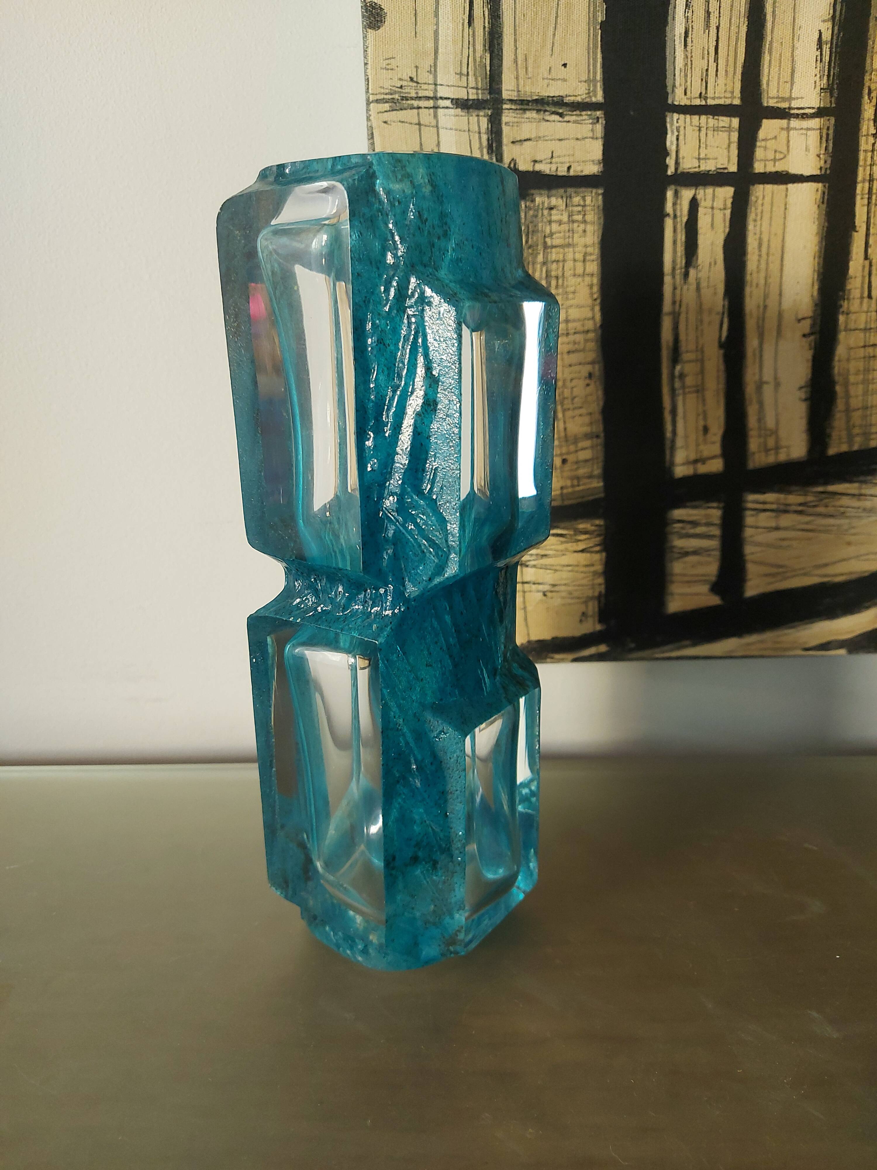 Daum vase Argos model by César Baldaccini, 70s