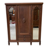 Antique Art Deco wardrobe, clothes cupboard