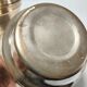Three pot covers brass silver cover golden patina monogram early twentieth century