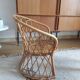 Fauteuil en rotin enfant vintage