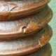 Column, carved walnut press screw, 19th century