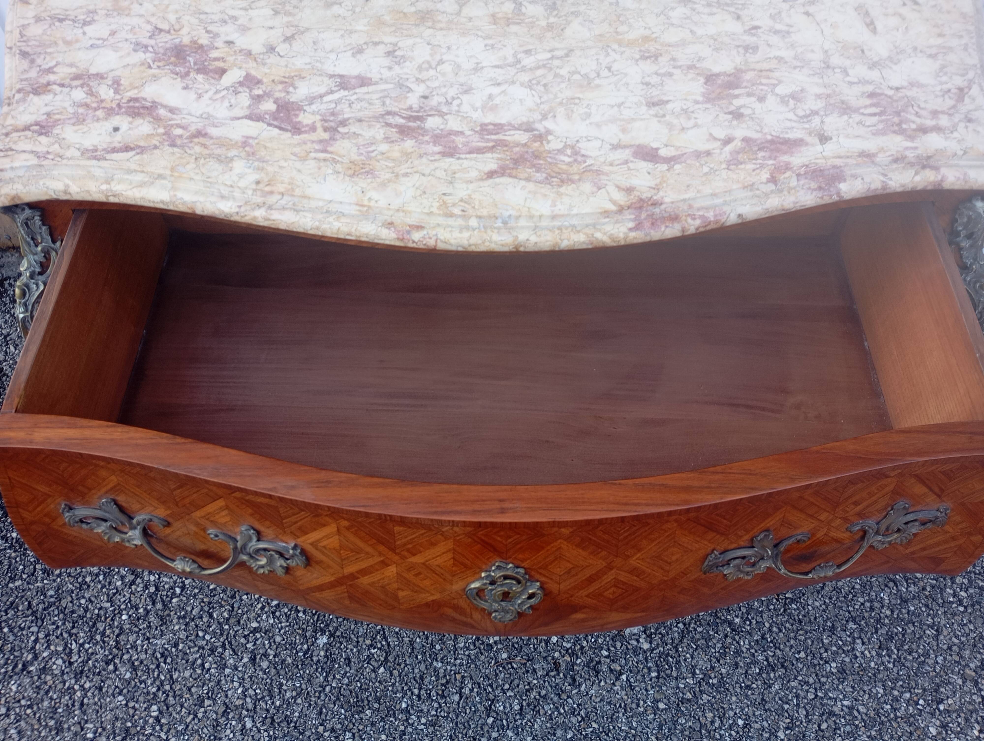 Louis XV marquetry commode