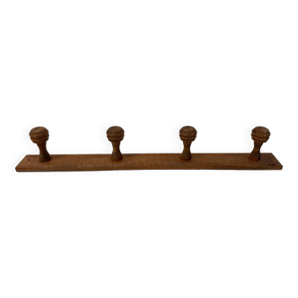 Patère vintage en bois - porte manteaux