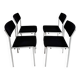 Set of 4 Gijs van der Sluis stacking chairs, 1970s