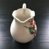 Fruit decoration pitcher in slip
