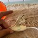 Petite lampe orange vintage