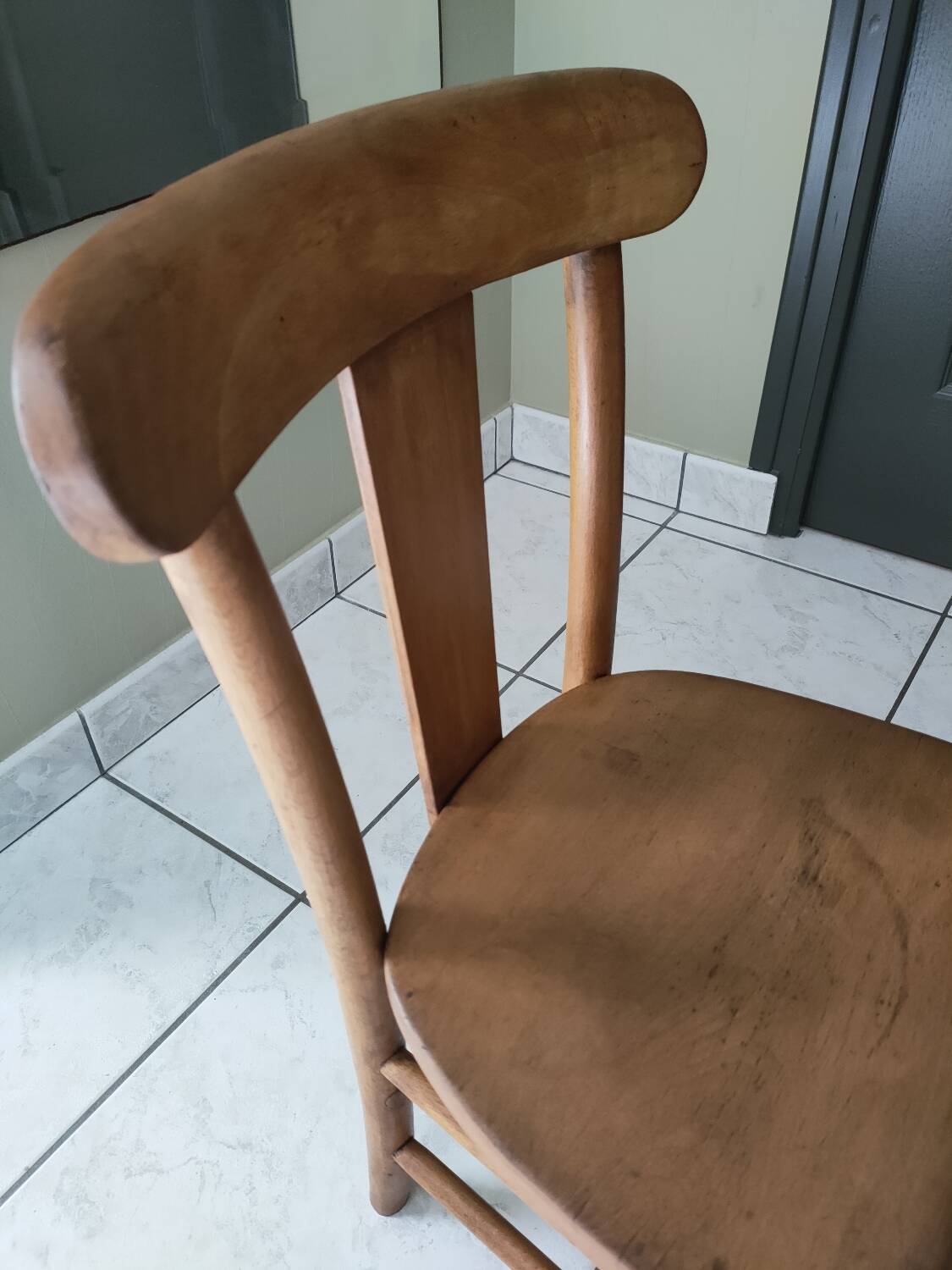 Old solid wood children's chair