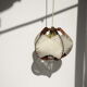 White woven lamp to hang