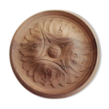 Old rose in natural solid wood,