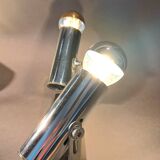 Pair of modernist chrome wall lights 1960.