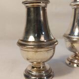 Set of two silver metal sprinklers