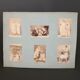 6 old photographs dancers chess players Kabyles grocery store