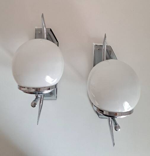 Pair of 70s wall lights