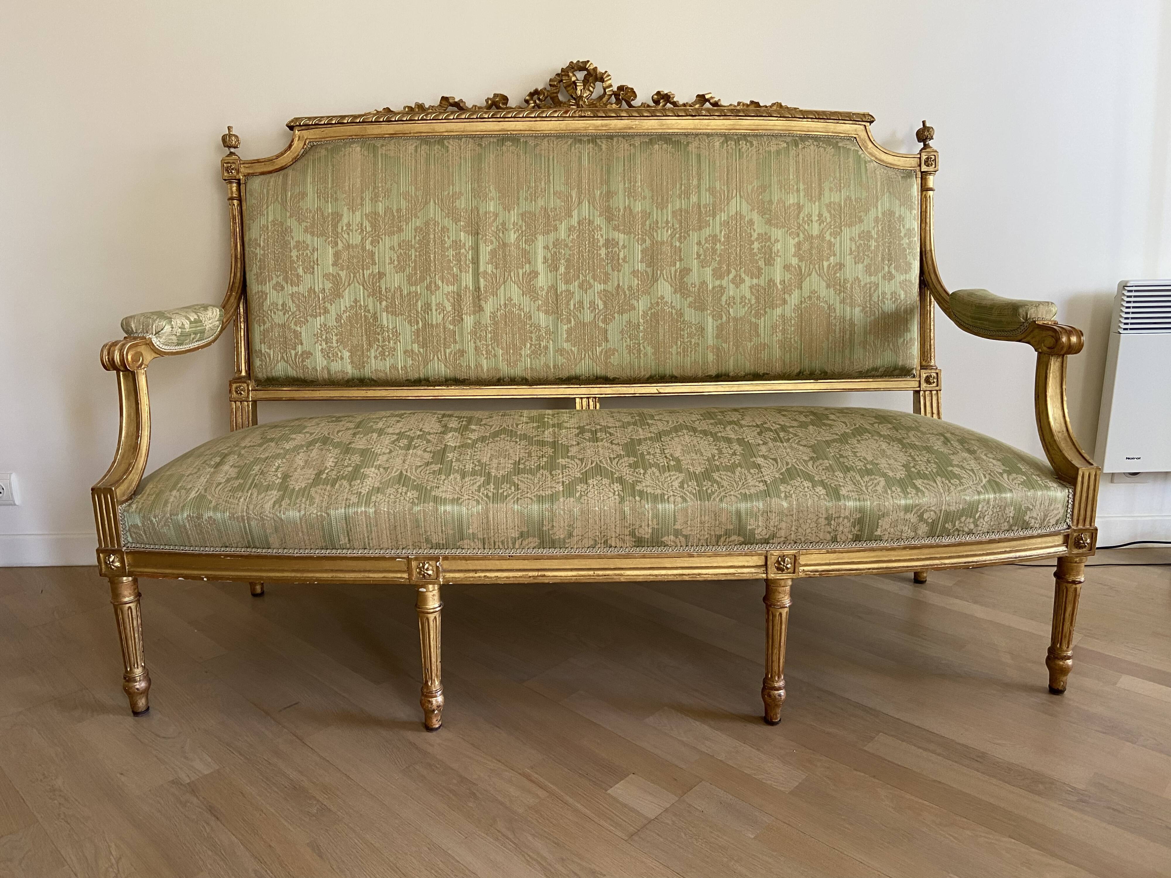 Napoleon III lounge set style louis XVI