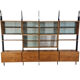 Unité murale modulaire vintage par Jitona, années 1960, ensemble de 4
