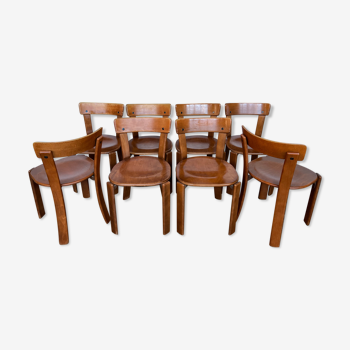 Set of 50 chairs design Bruno rey swiss vintage design