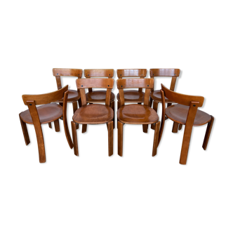 Lot de 50 chaises design Bruno rey swiss vintage design