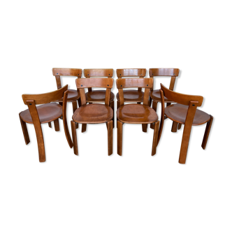 Set of 50 chairs design Bruno rey swiss vintage design