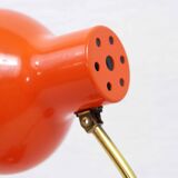 Vintage lamp in orange metal