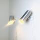 Cylindrical C-1582 Metallic Wall Lamps By Raak Amsterdam, The Netherlands 1960S