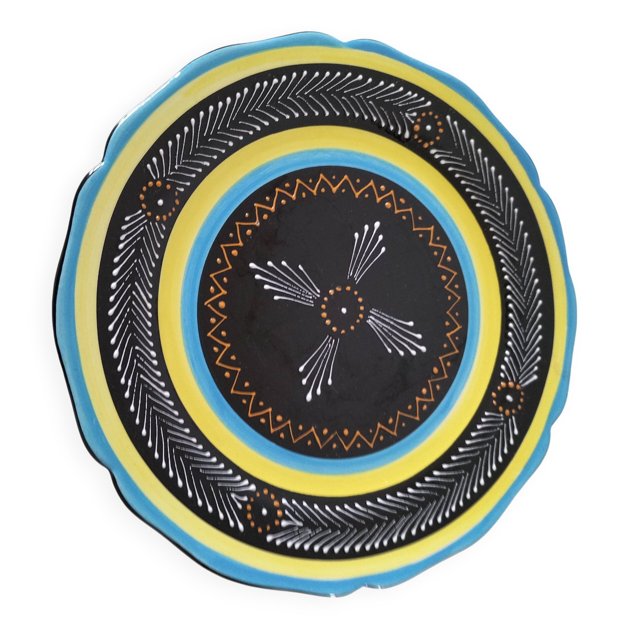 Vintage HB Quimper plate