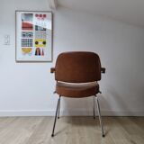 Vintage two-tone skai armchair