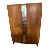 Elm magnifying glass cabinet