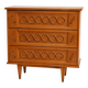 Vintage stamped wooden chest of drawers – 3 drawers