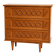 Vintage stamped wooden chest of drawers – 3 drawers