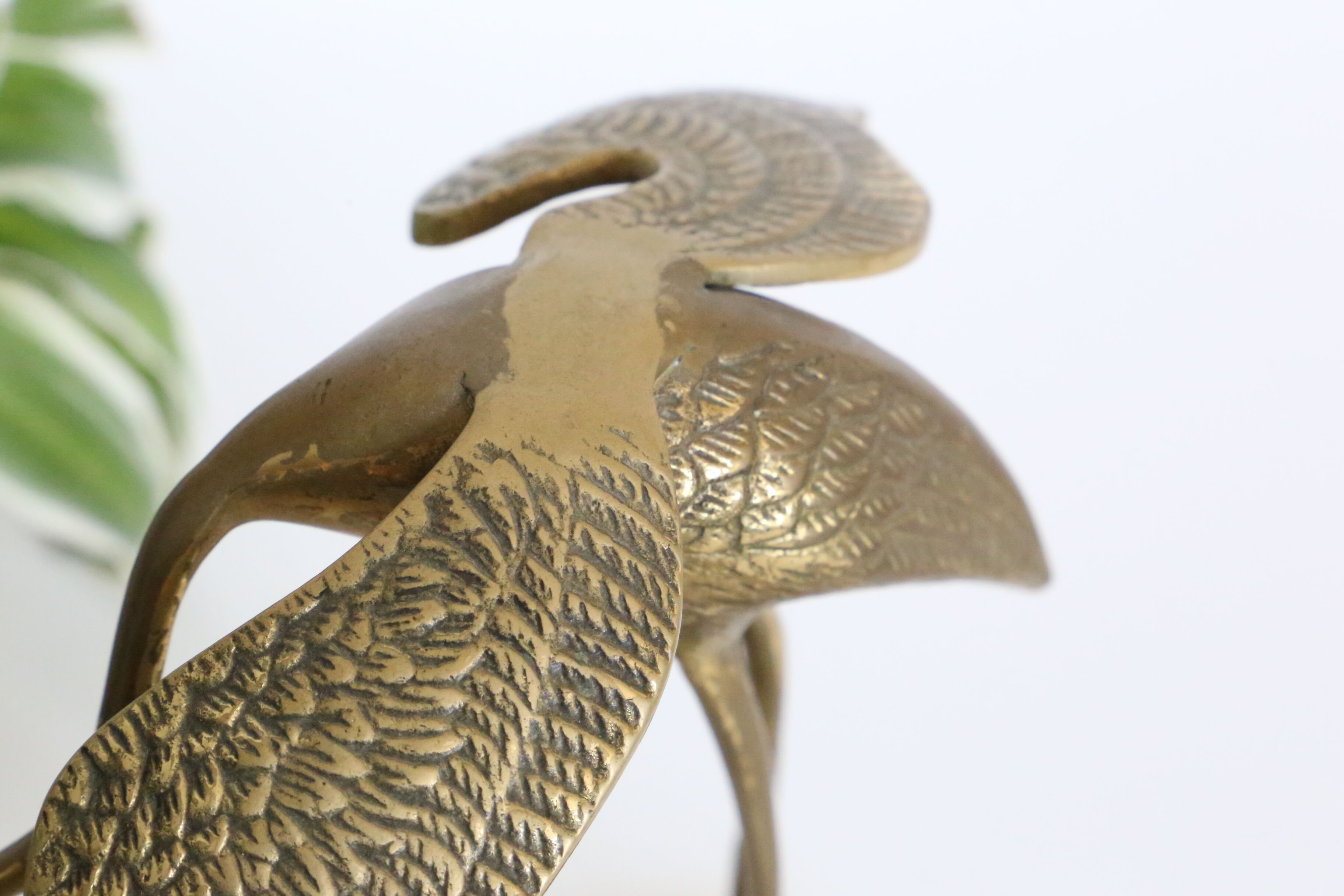 Brass stork