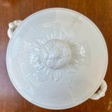 Antique white earthenware soup tureen – Lunéville